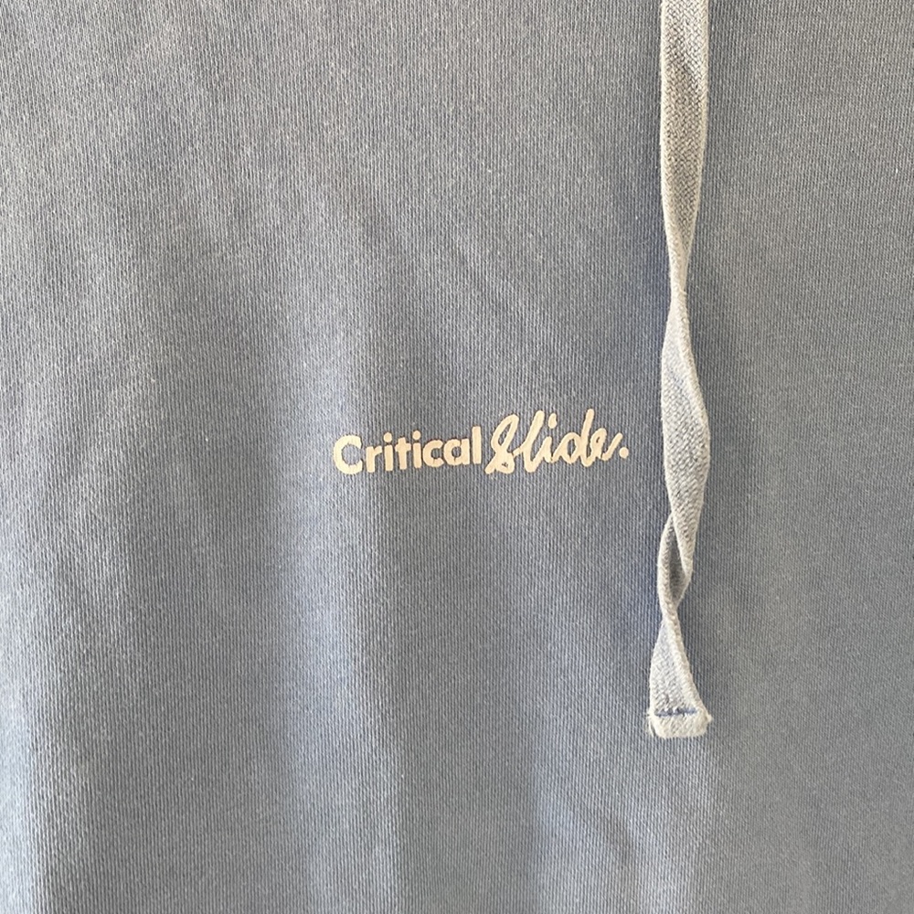 CRITICAL SLIDE BABY BLUE HOODIE - Picture 2 of 5